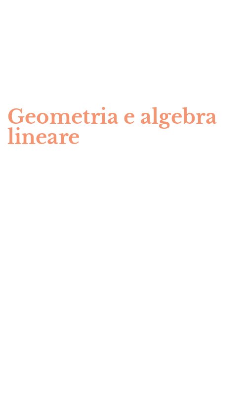 Geometria e algebra lineare