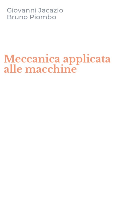 Meccanica applicata alle macchine