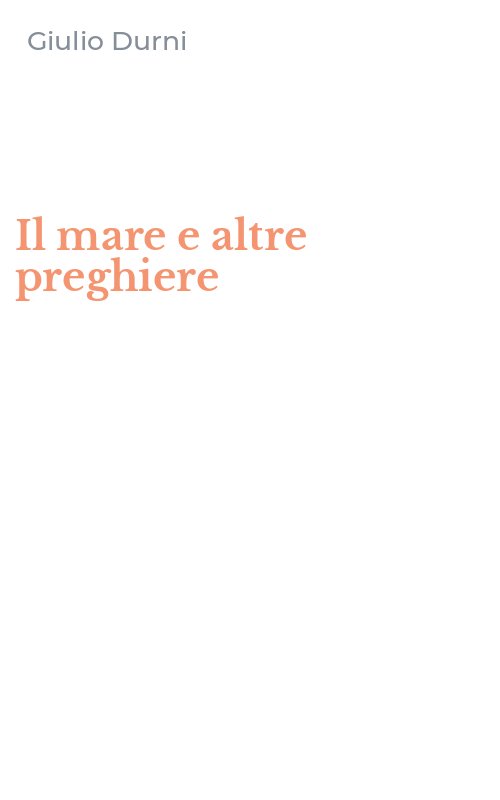 Il mare e altre preghiere