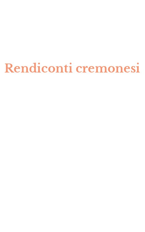 Rendiconti cremonesi