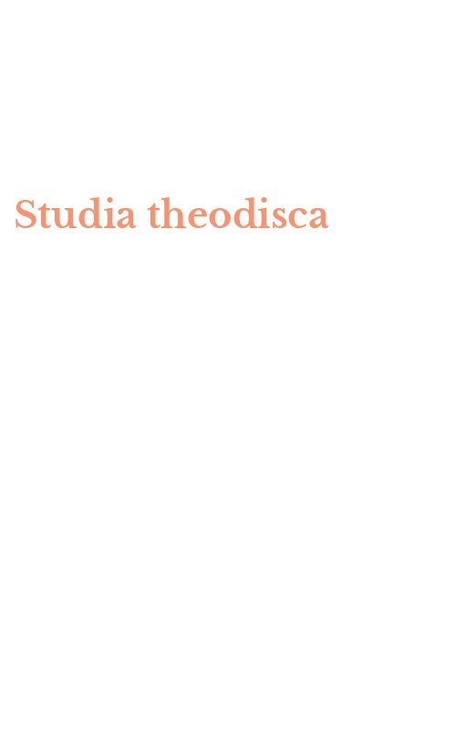 Studia theodisca