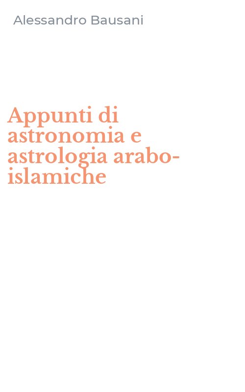 Appunti di astronomia e astrologia arabo-islamiche