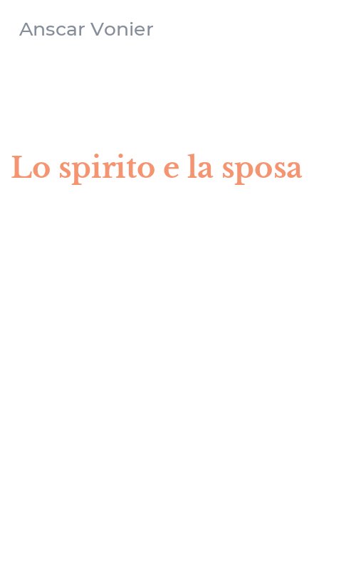 Lo spirito e la sposa