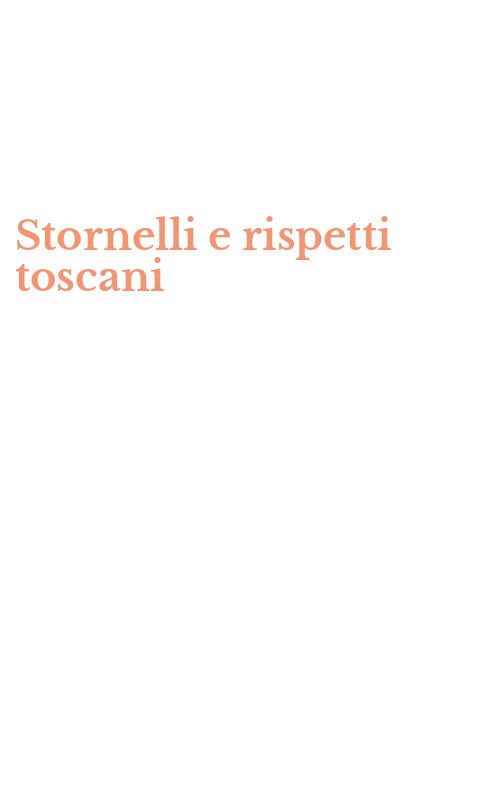 Stornelli e rispetti toscani