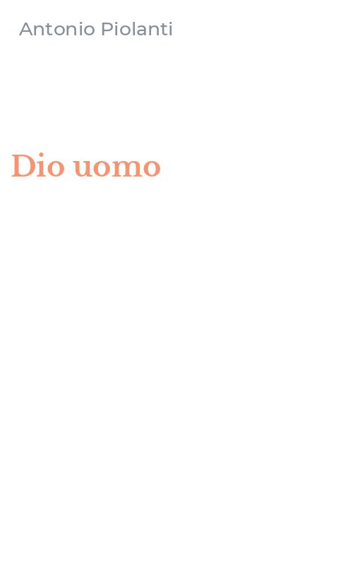 Dio uomo