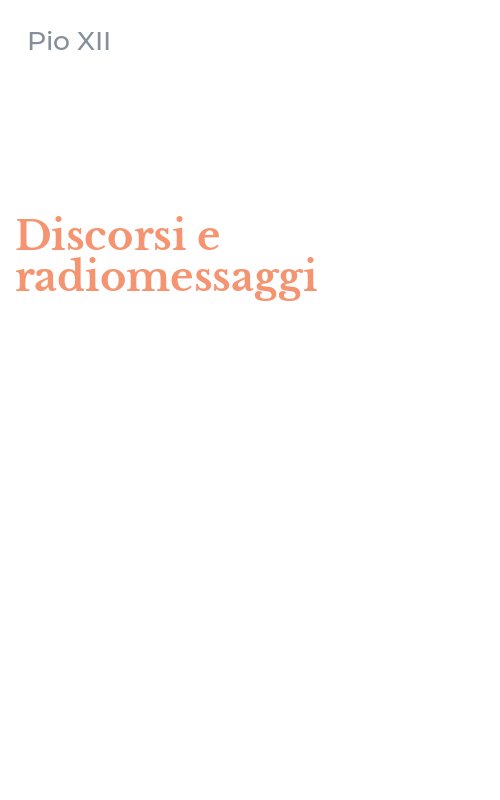Discorsi e radiomessaggi