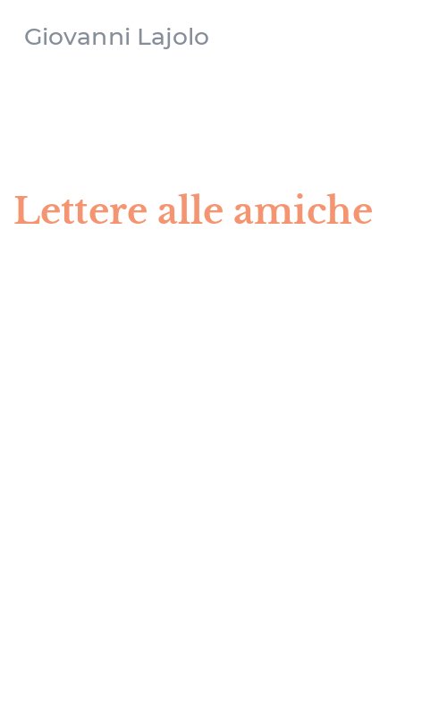 Lettere alle amiche