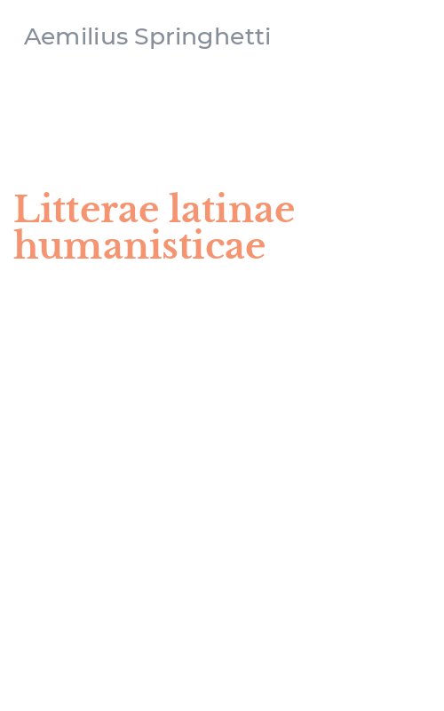 Litterae latinae humanisticae