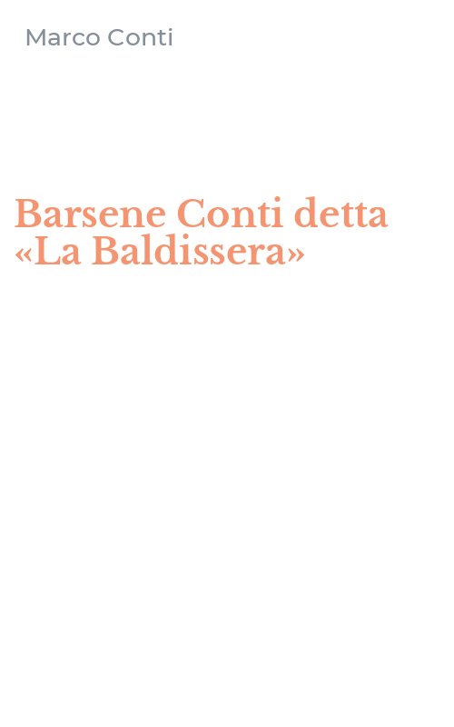 Barsene Conti detta «La Baldissera»