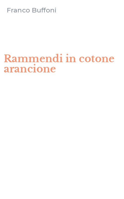 Rammendi in cotone arancione