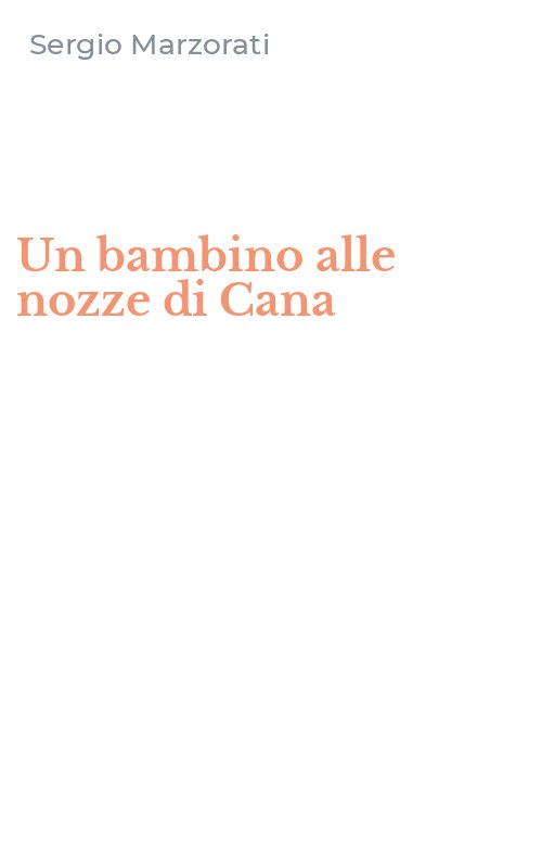 Un bambino alle nozze di Cana