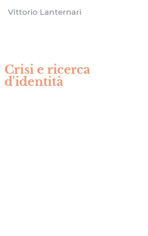 Crisi e ricerca d'identità