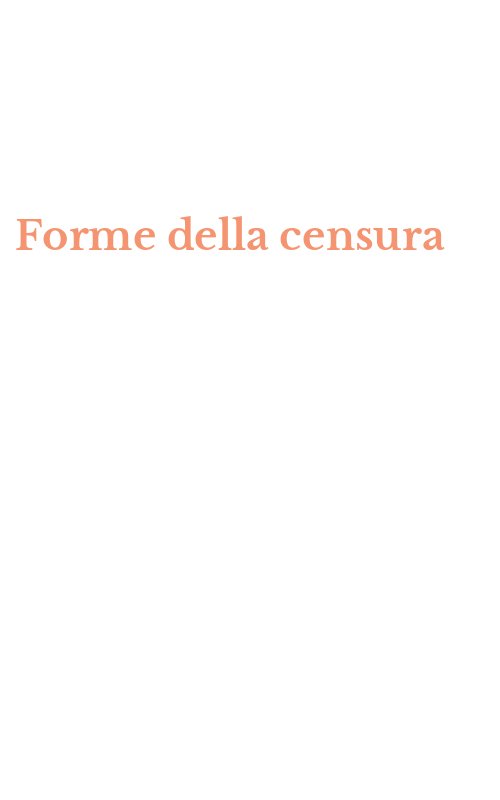 Forme della censura
