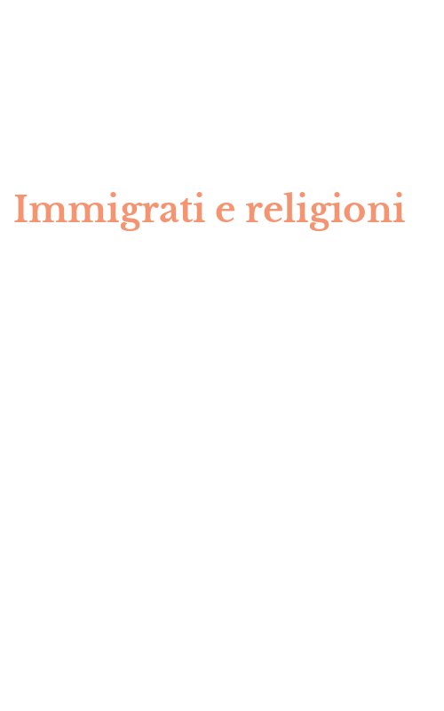 Immigrati e religioni