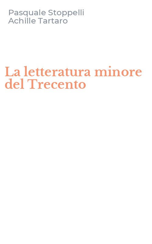 La letteratura minore del Trecento