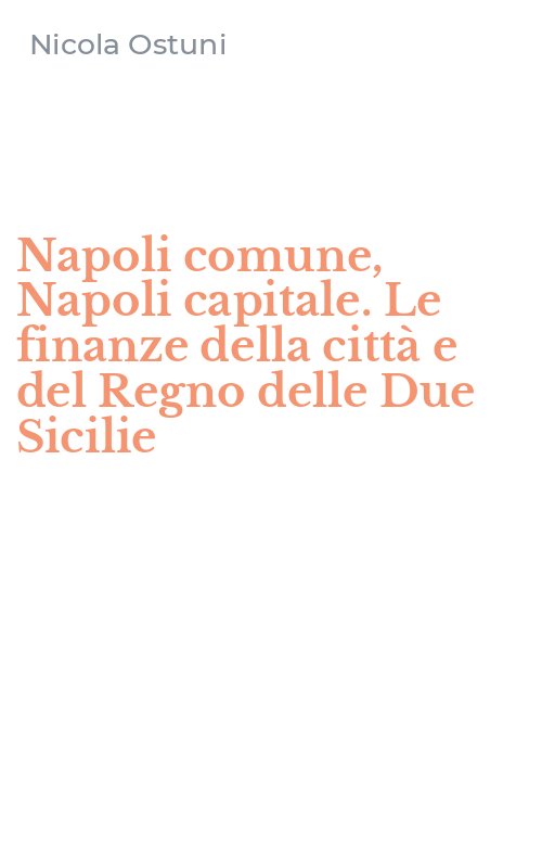 Napoli comune, Napoli capitale. Le finanze della città e del Regno delle Due Sicilie