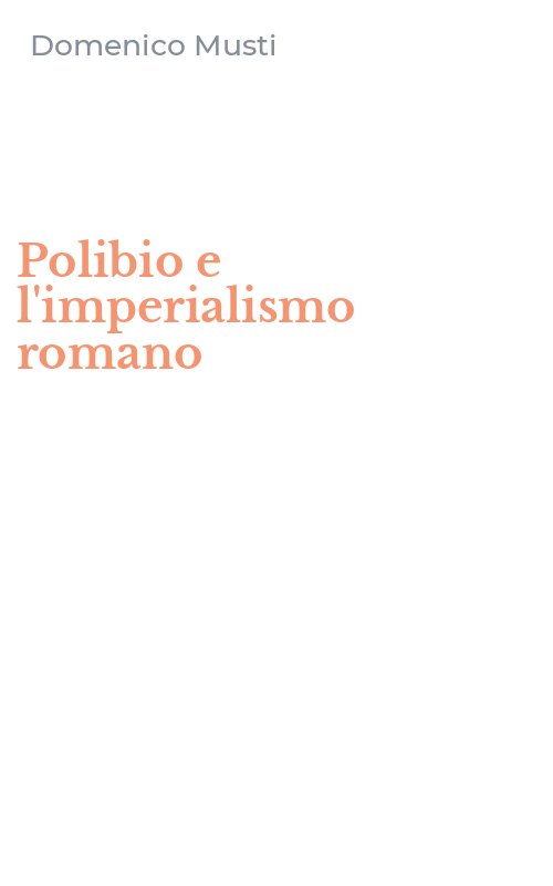 Polibio e l'imperialismo romano