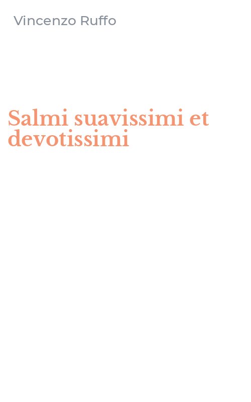 Salmi suavissimi et devotissimi