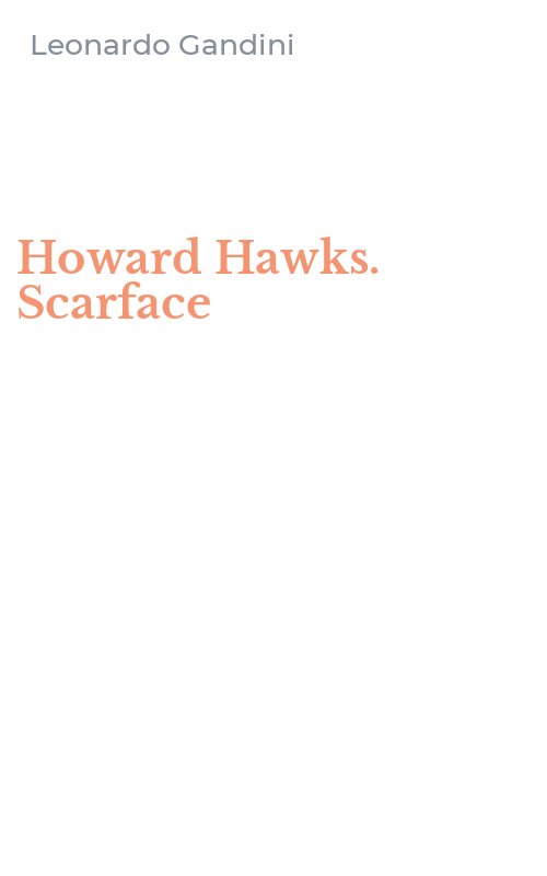 Howard Hawks. Scarface