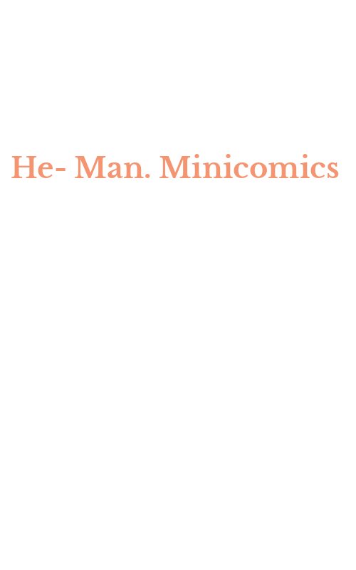 He-Man. Minicomics