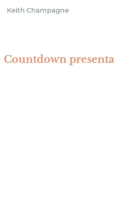 Countdown presenta