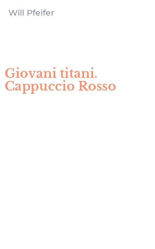 Giovani titani. Cappuccio Rosso