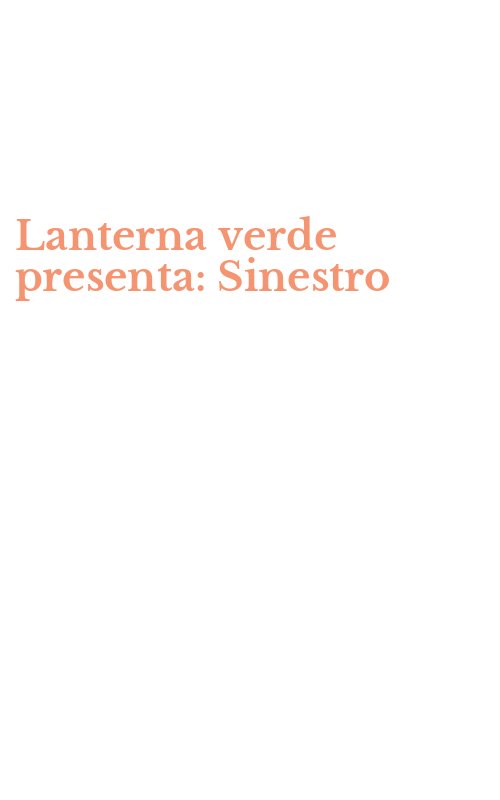 Lanterna verde presenta: Sinestro