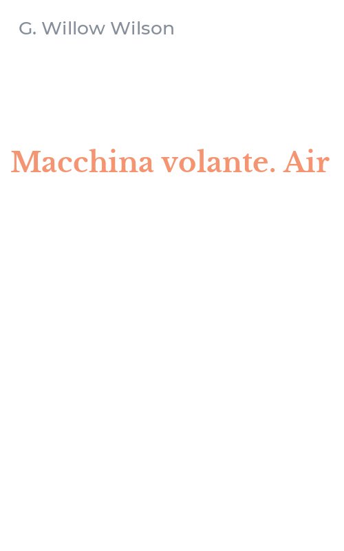 Macchina volante. Air