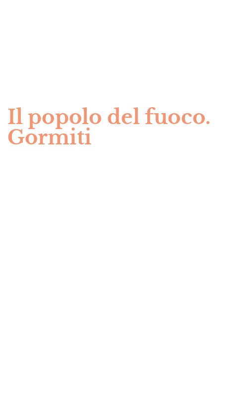 Il popolo del fuoco. Gormiti