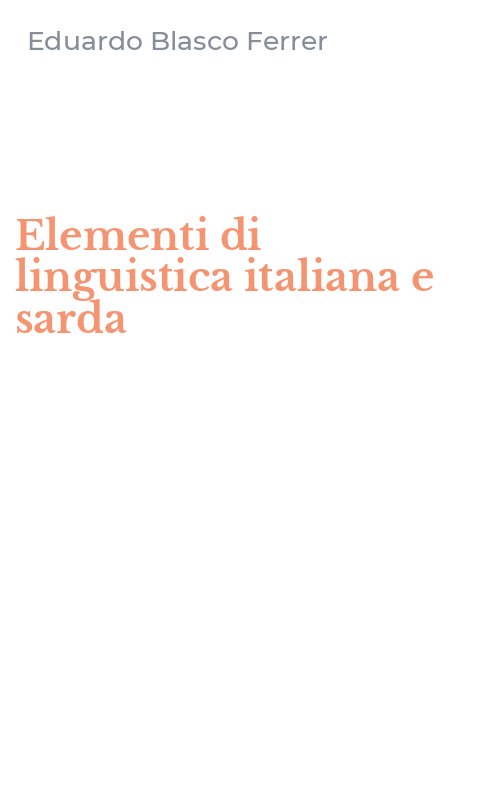 Elementi di linguistica italiana e sarda