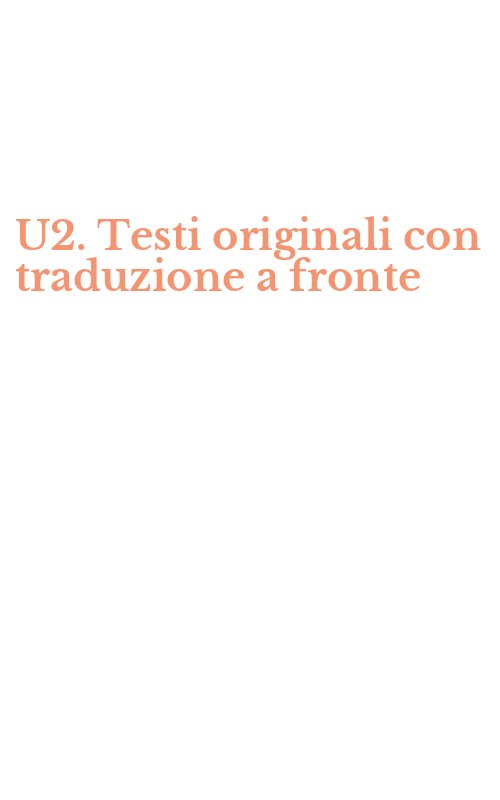 U2. Testi originali con traduzione a fronte