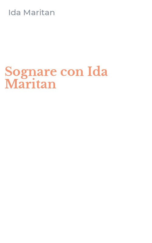 Sognare con Ida Maritan