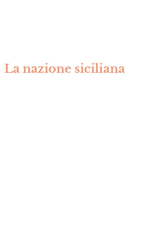 La nazione siciliana