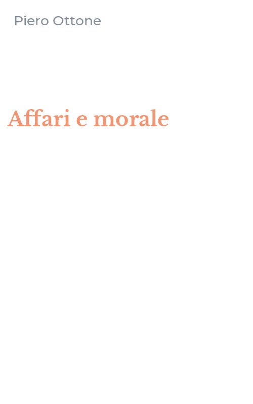 Affari e morale