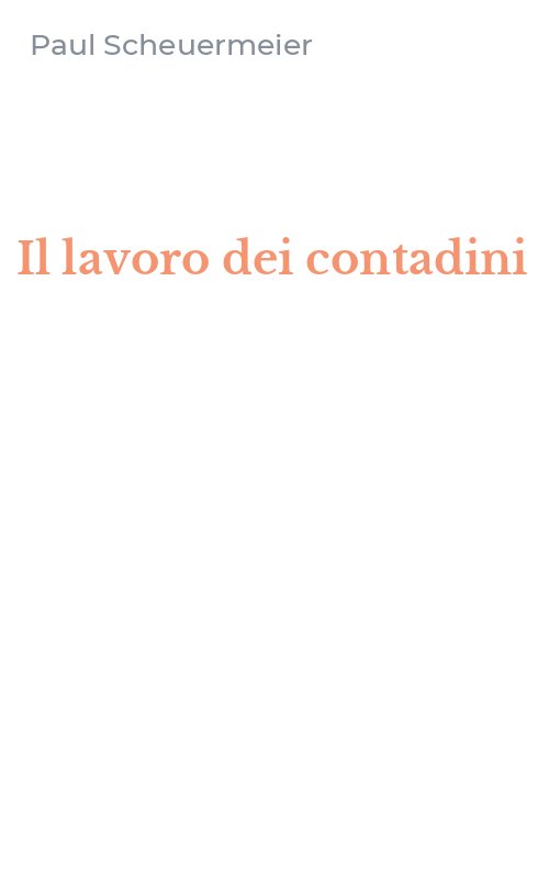 Il lavoro dei contadini