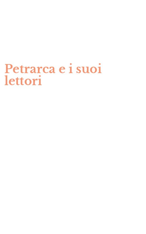 Petrarca e i suoi lettori
