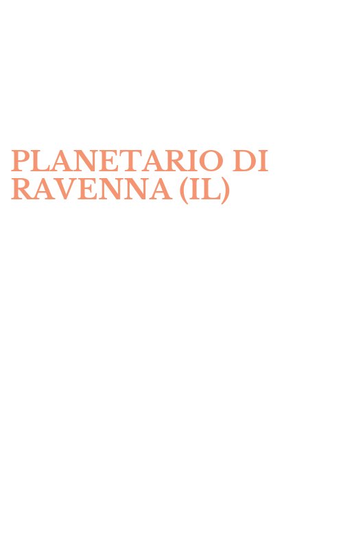PLANETARIO DI RAVENNA (IL)