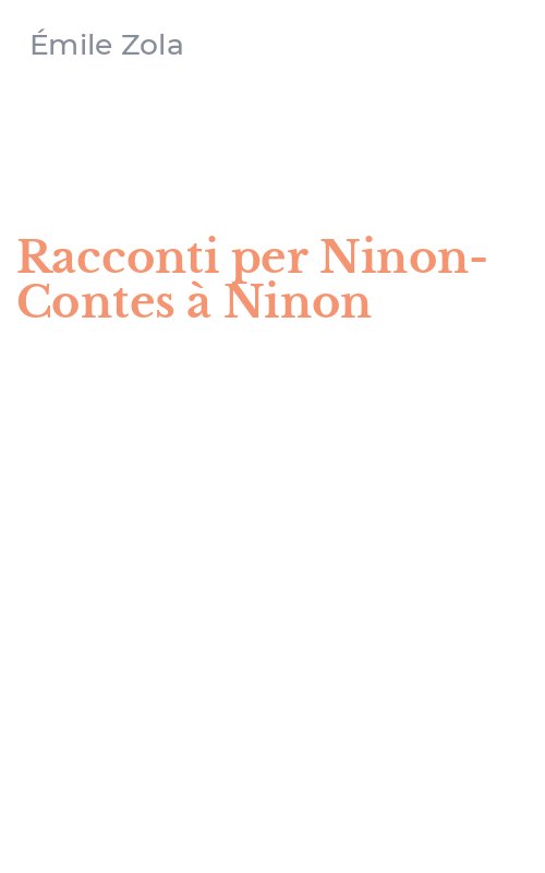Racconti per Ninon-Contes à Ninon