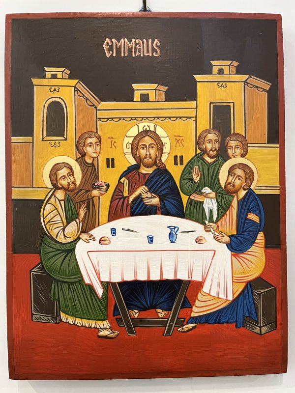 CENA DI EMMAUS CON INSERVIENTI 22X30 CM