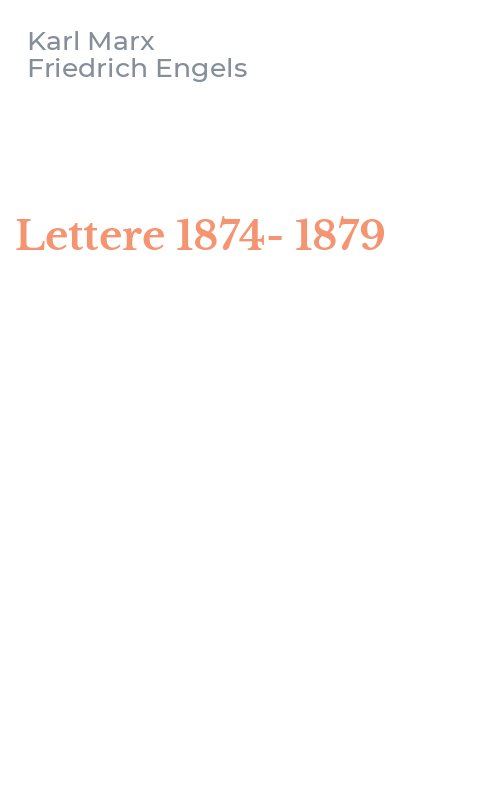 Lettere 1874-1879