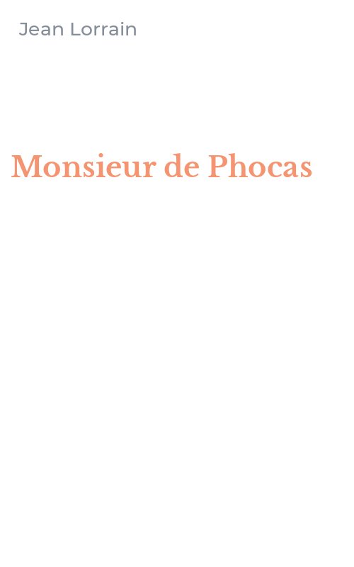Monsieur de Phocas