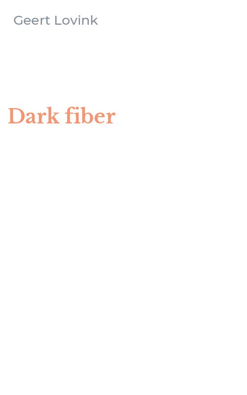 Dark fiber