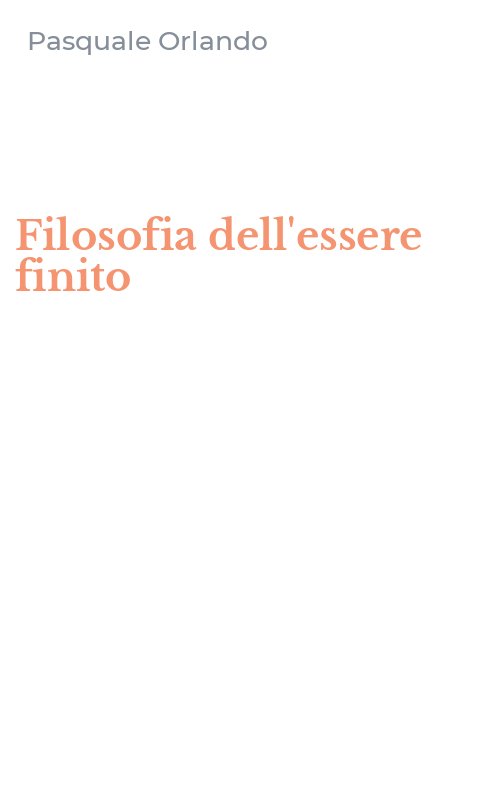 Filosofia dell'essere finito