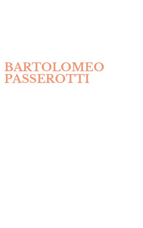 BARTOLOMEO PASSEROTTI