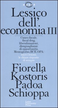Lessico dell'economia
