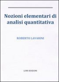 Nozioni elementari di analisi quantitativa