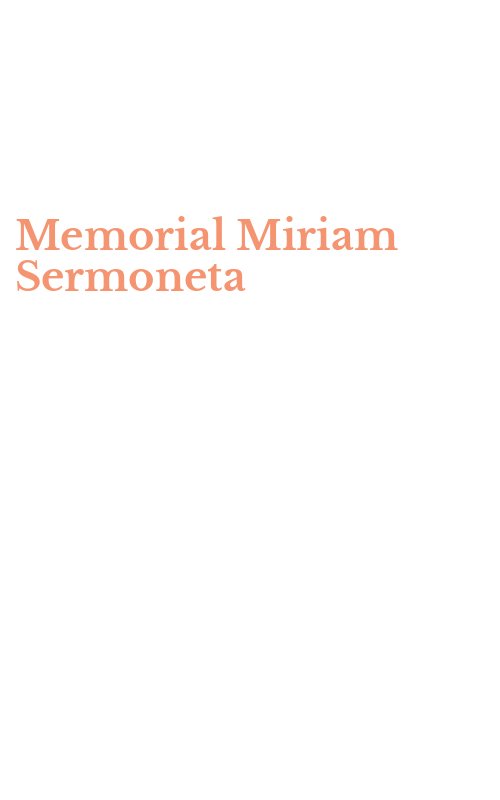 Memorial Miriam Sermoneta