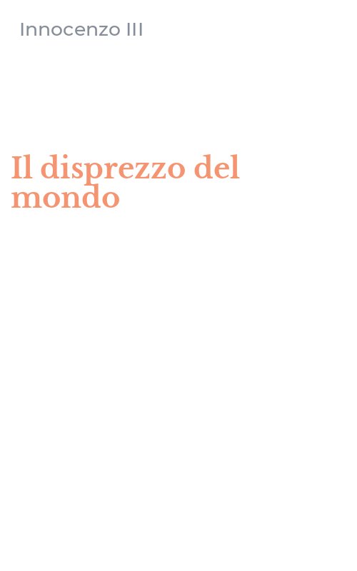 Il disprezzo del mondo