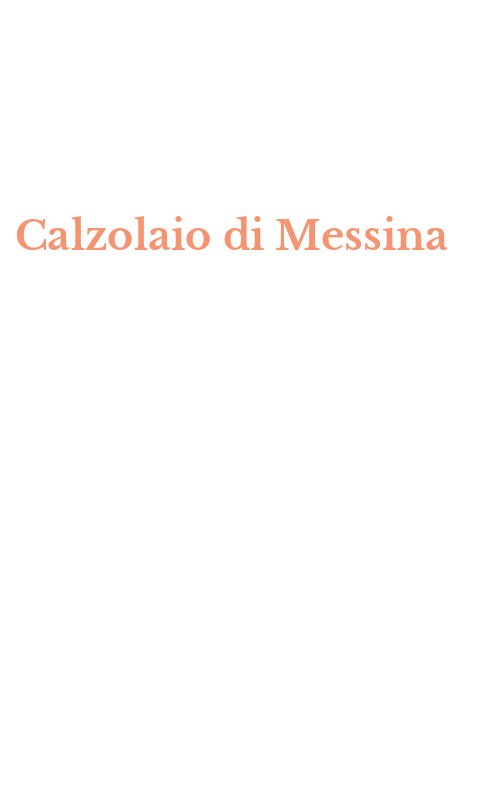 Calzolaio di Messina