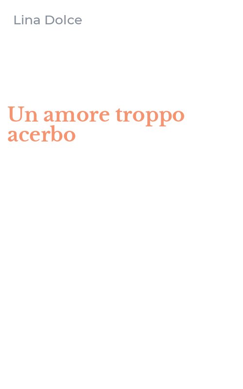Un amore troppo acerbo